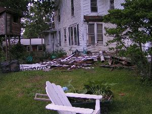 demolition of porch