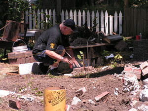 dad barclay laying piers